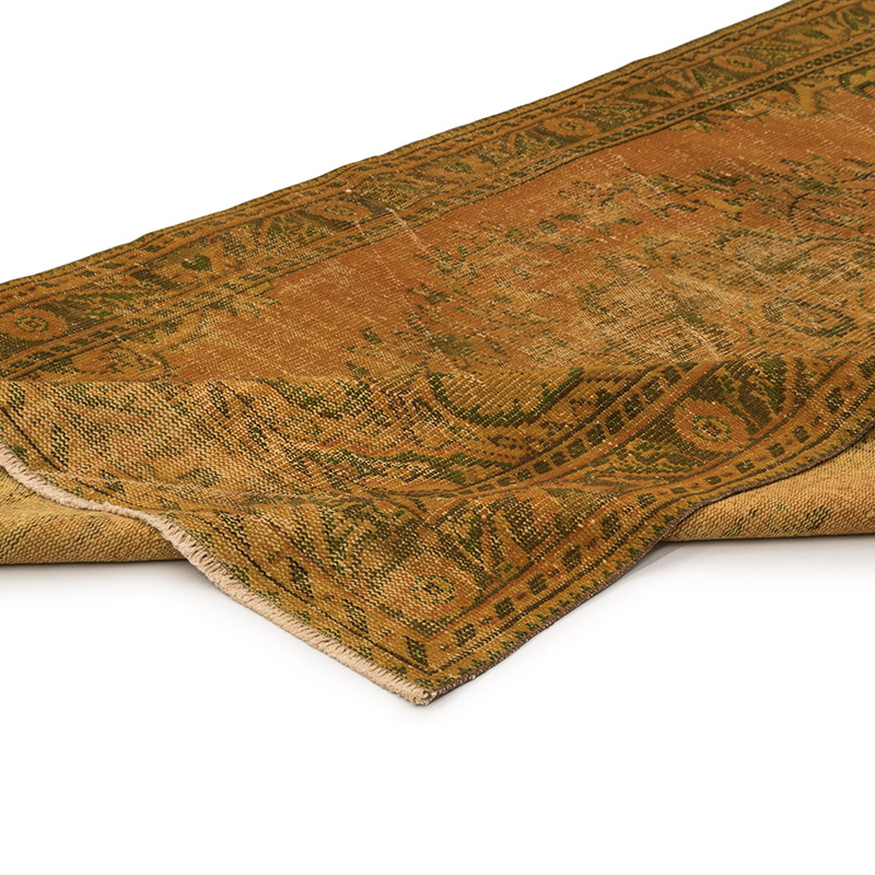 Over-dyed Vintage Hand-Knotted Turkish Rug - 5' 3" x 8' 8" (63" x 104") - K0083586