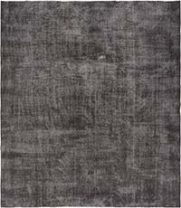 Boyalı El Dokuma Vintage Halı - 213 cm x 246 cm