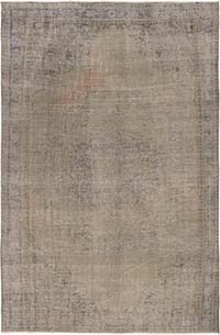 Alfombra Turca Vintage Sobre-teñida - 173 cm x 262 cm