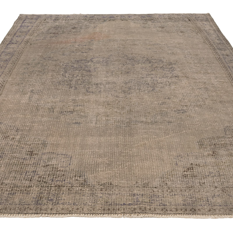 Over-dyed Vintage Hand-Knotted Turkish Rug - 5' 8" x 8' 7" (68" x 103") - K0083590