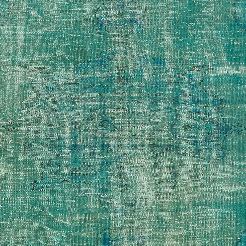 Over-dyed Vintage Hand-Knotted Turkish Rug - 6' 1" x 9' 1" (73" x 109") - K0083591