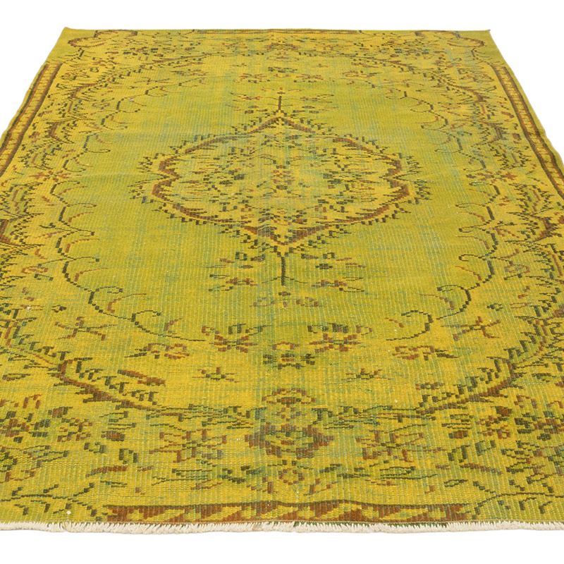 Alfombra Turca Vintage Sobre-teñida - 146 cm x 233 cm - K0083594