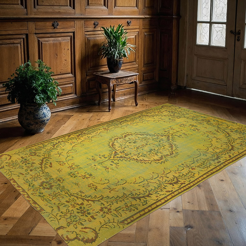 Boyali El Dokuma Vintage Hali - 146 cm x 233 cm - K0083594