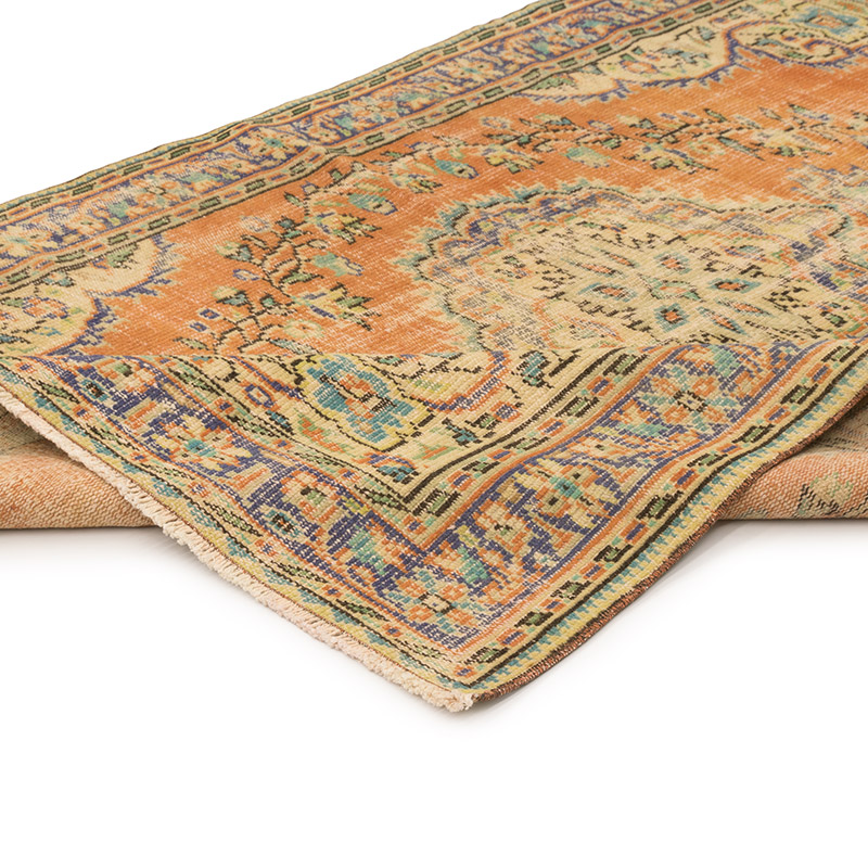 Alfombra Vintage Turca Anudada a Mano - 158 cm x 224 cm - K0083595