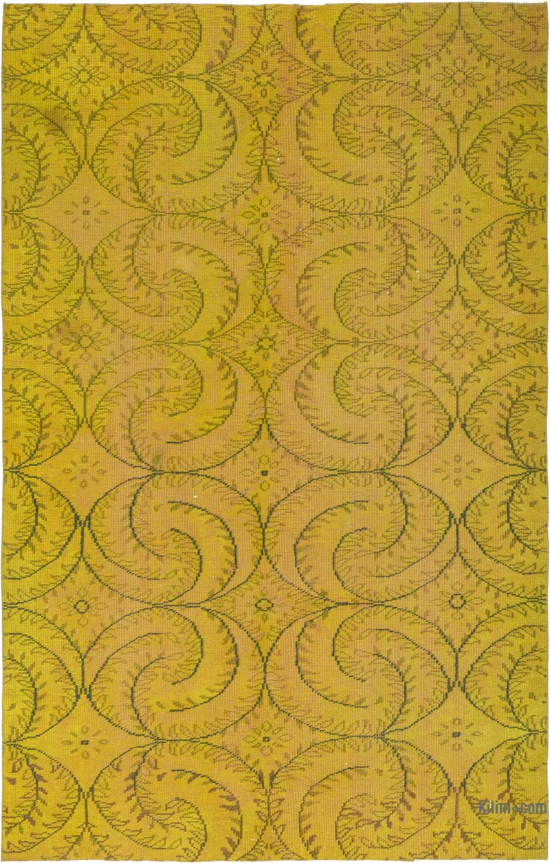Alfombra Turca Vintage Sobre-teñida - 161 cm x 250 cm - K0083596