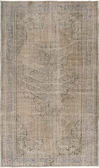 Alfombra Turca Vintage Sobre-teñida - 166 cm x 282 cm