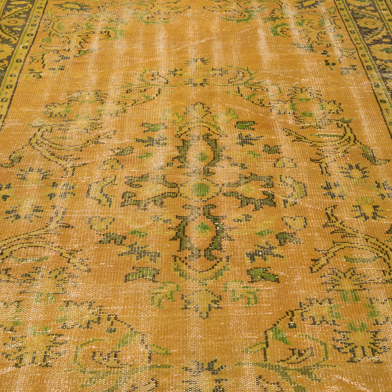 Alfombra Turca Vintage Sobre-teñida - 183 cm x 296 cm - K0083598