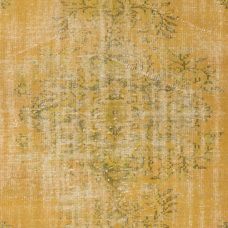 Over-dyed Vintage Hand-Knotted Turkish Rug - 5' 5" x 8' 6" (65" x 102") - K0083599