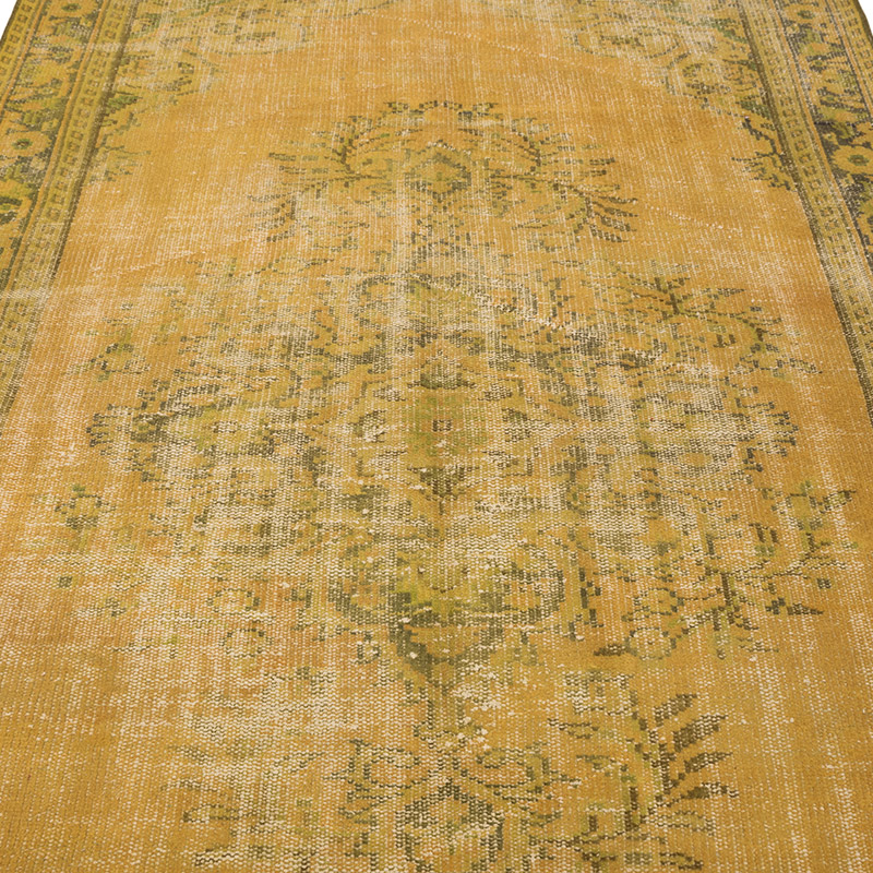 Over-dyed Vintage Hand-Knotted Turkish Rug - 5' 5" x 8' 6" (65" x 102") - K0083599