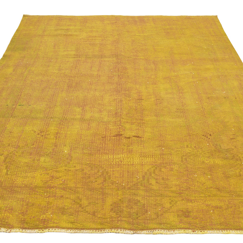 Over-dyed Vintage Hand-Knotted Turkish Rug - 5' 5" x 8' 3" (65" x 99") - K0083602
