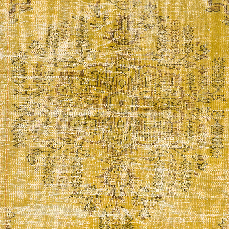 Over-dyed Vintage Hand-Knotted Turkish Rug - 5' 3" x 7' 9" (63" x 93") - K0083604