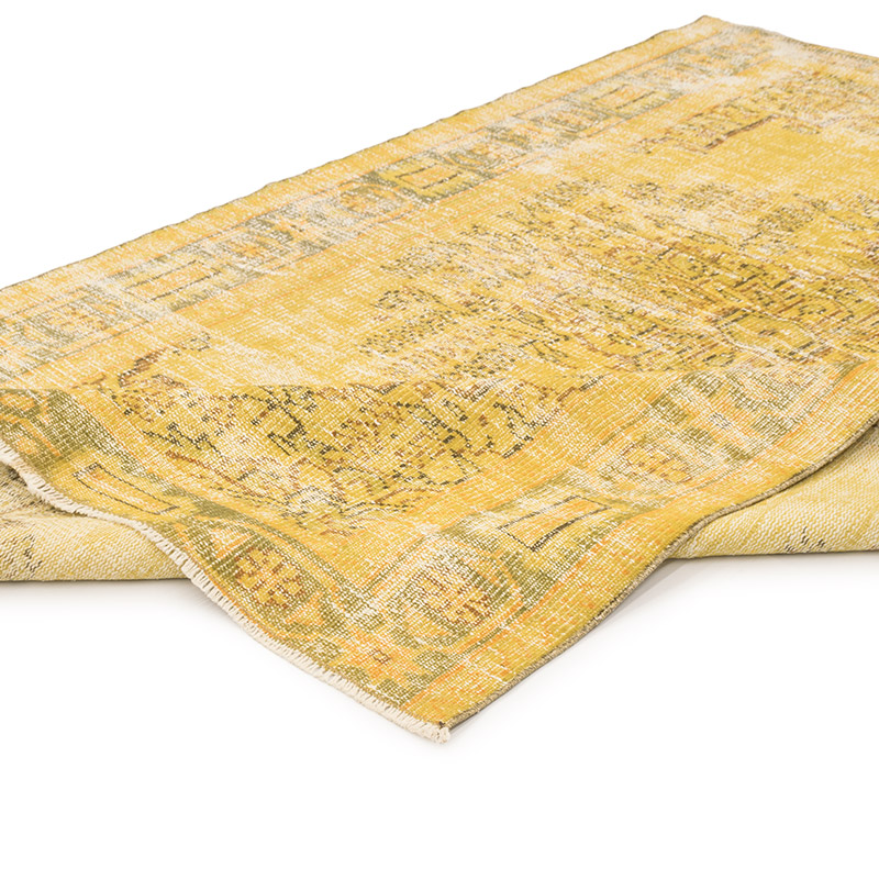 Over-dyed Vintage Hand-Knotted Turkish Rug - 5' 3" x 7' 9" (63" x 93") - K0083604