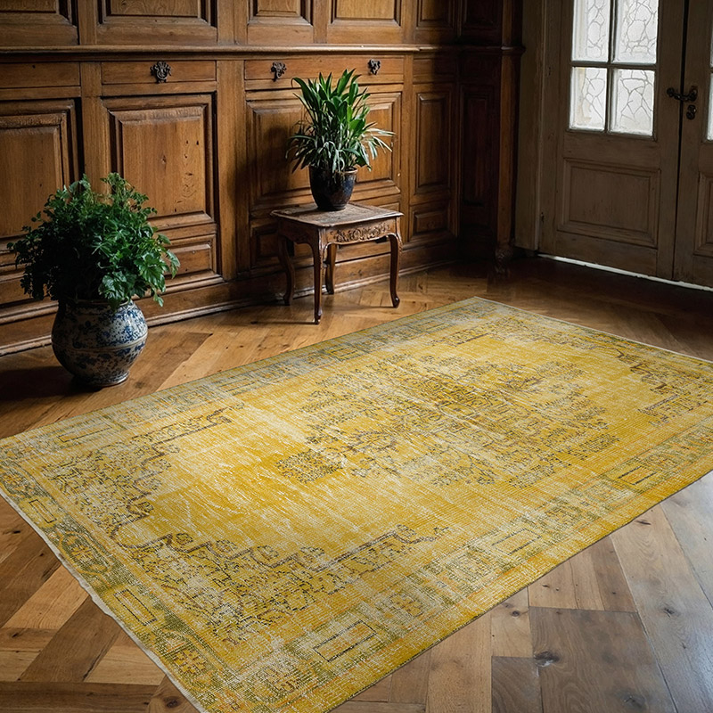 Boyali El Dokuma Vintage Hali - 161 cm x 235 cm - K0083604