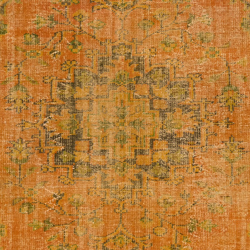 Over-dyed Vintage Hand-Knotted Turkish Rug - 6' 2" x 9' 11" (74" x 119") - K0083605