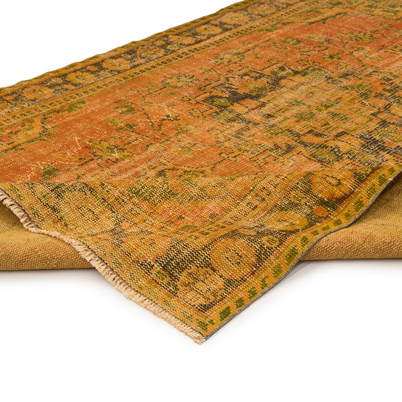 Over-dyed Vintage Hand-Knotted Turkish Rug - 6' 2" x 9' 11" (74" x 119") - K0083605