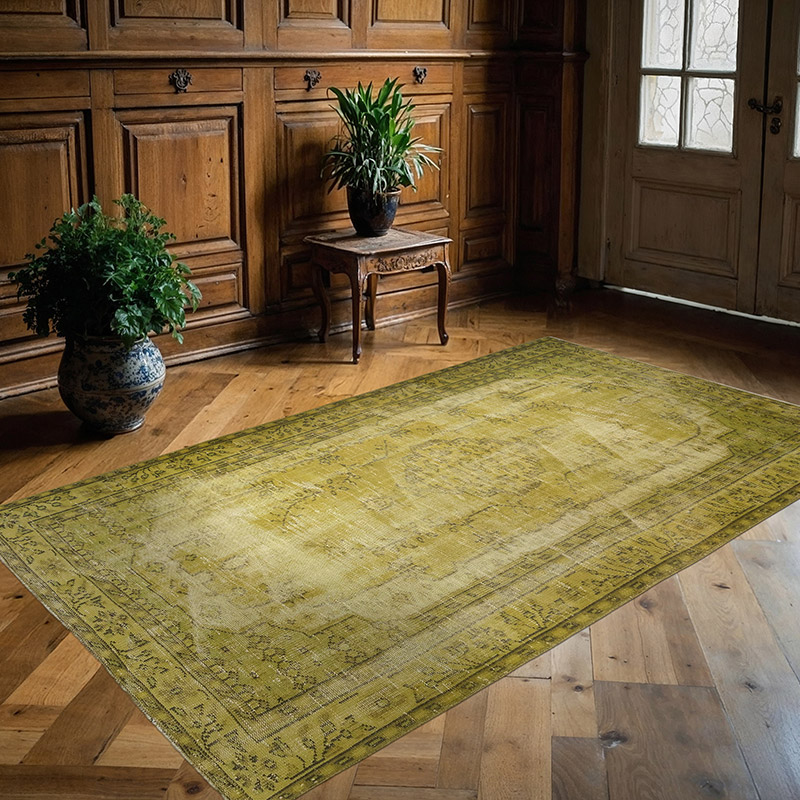 Boyali El Dokuma Vintage Hali - 149 cm x 241 cm - K0083607