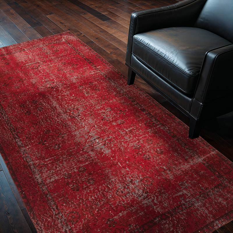 Alfombra Turca Vintage Sobre-teñida - 120 cm x 214 cm - K0083608