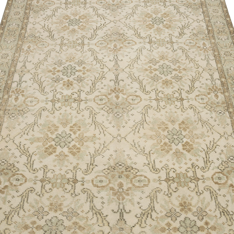 Alfombra Turca Vintage Sobre-teñida - 132 cm x 242 cm - K0083609