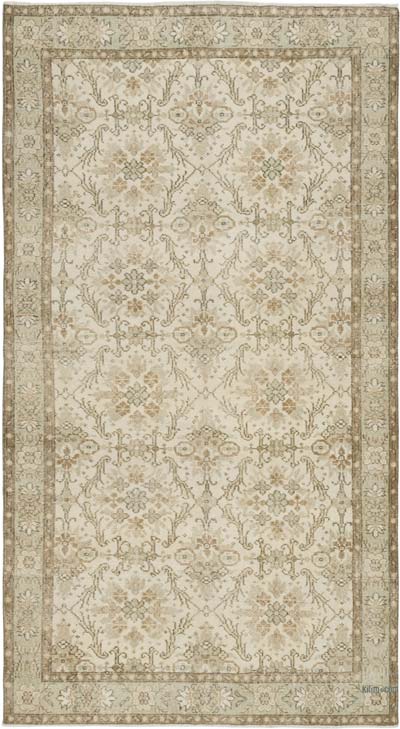Over-dyed Vintage Hand-Knotted Turkish Rug - 4' 4" x 7' 11" (52" x 95")