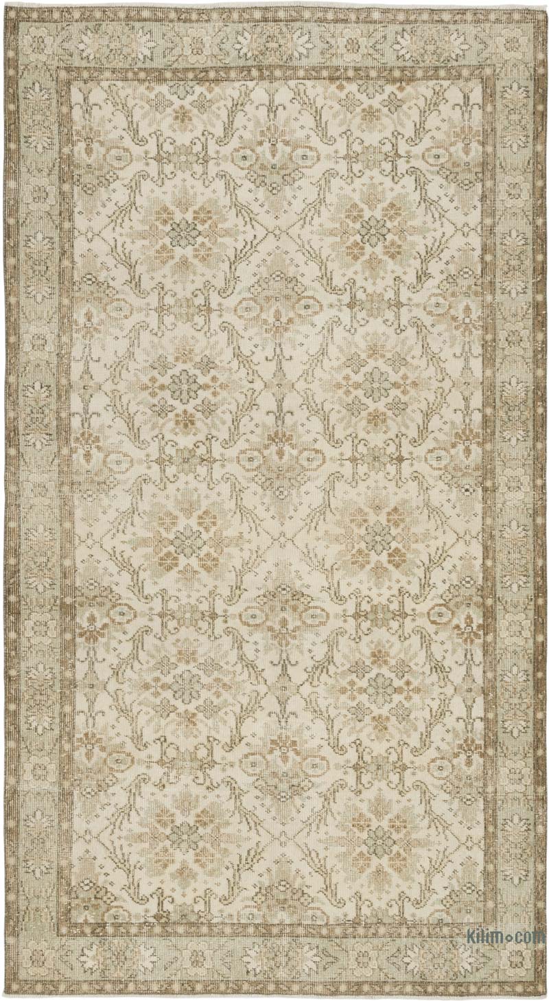 Alfombra Turca Vintage Sobre-teñida - 132 cm x 242 cm - K0083609