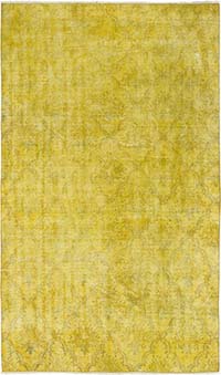 Alfombra Turca Vintage Sobre-teñida - 145 cm x 248 cm
