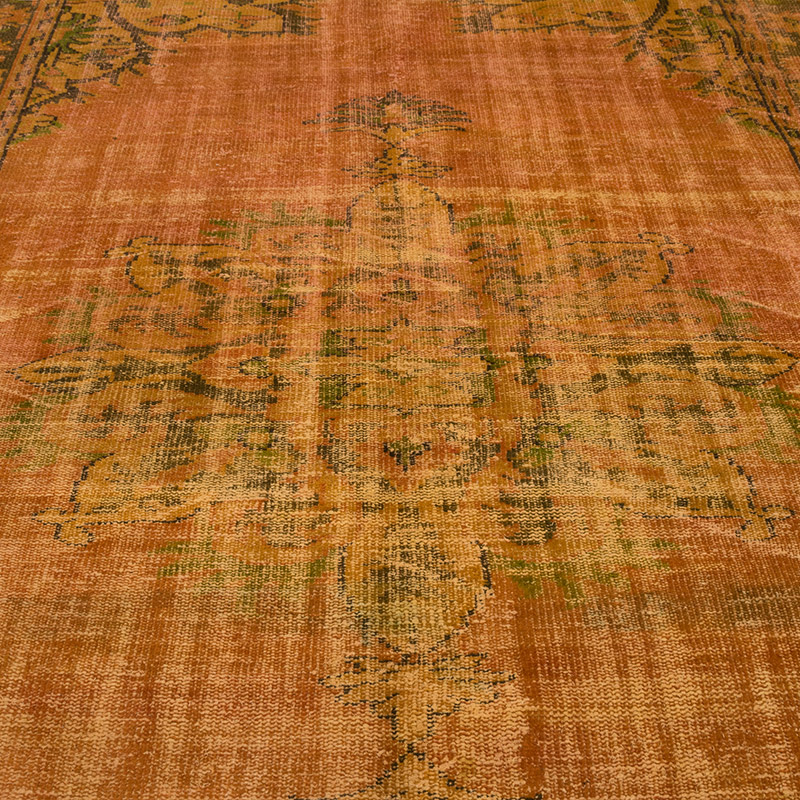 Alfombra Turca Vintage Sobre-teñida - 191 cm x 291 cm - K0083611