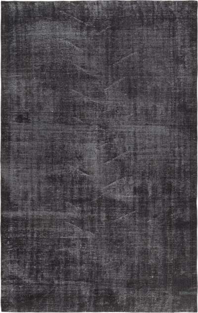 Over-dyed Vintage Hand-Knotted Turkish Rug - 5' 6" x 8' 7" (66" x 103")