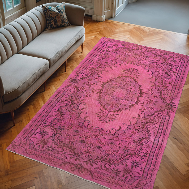 Alfombra Turca Vintage Sobre-teñida - 177 cm x 288 cm - K0083615