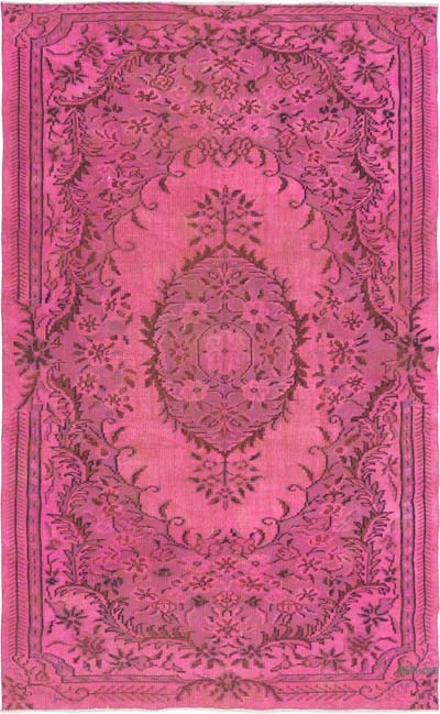 Alfombra Turca Vintage Sobre-teñida - 177 cm x 288 cm