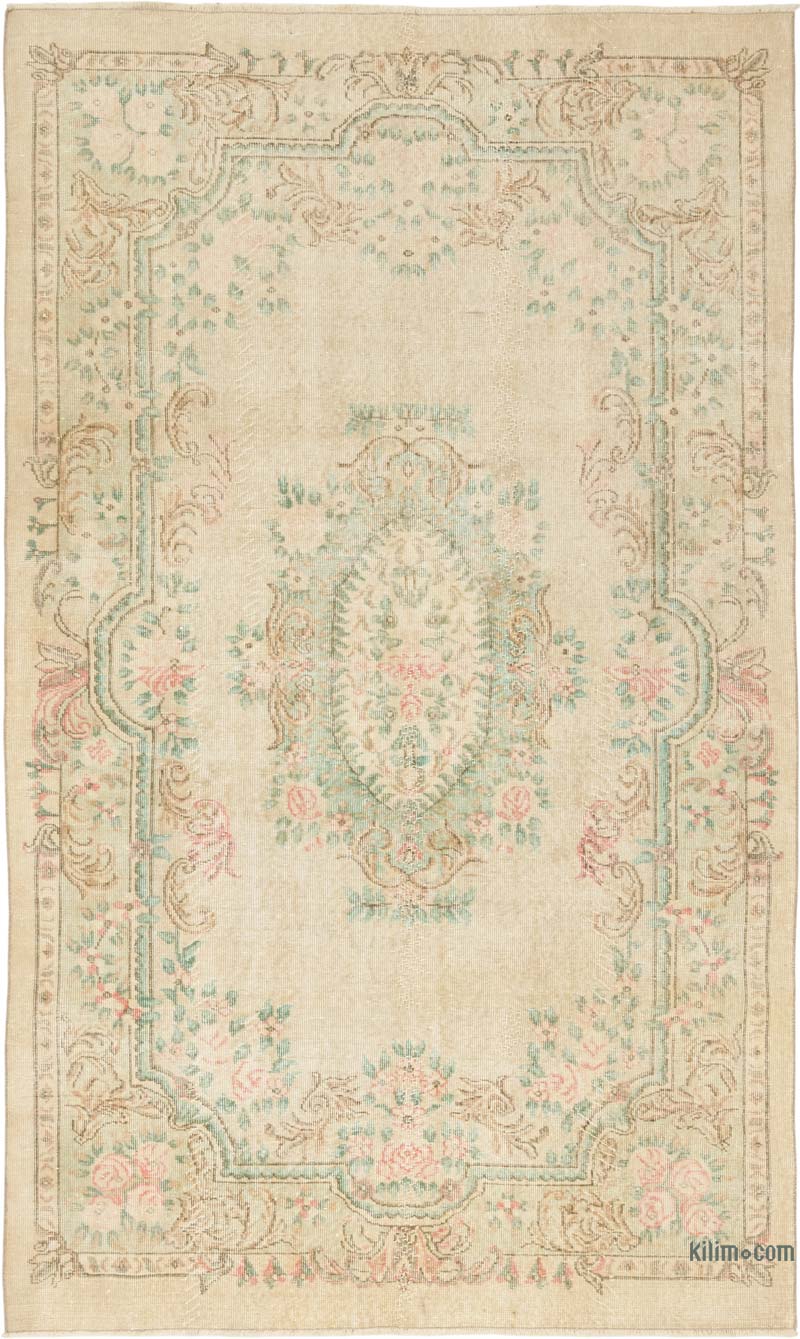 Vintage Turkish Hand-Knotted Rug - 5' 7" x 9' 3" (67" x 111") - K0083617