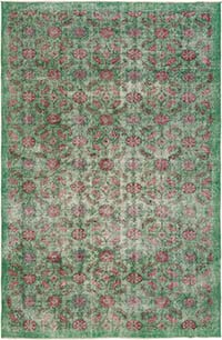 Vintage Turkish Hand-Knotted Rug - 6' 3" x 9' 7" (75" x 115")