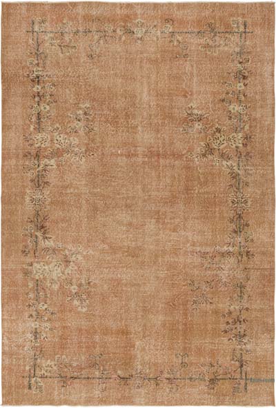 Vintage Turkish Hand-Knotted Rug - 6' 11" x 10' 3" (83" x 123")