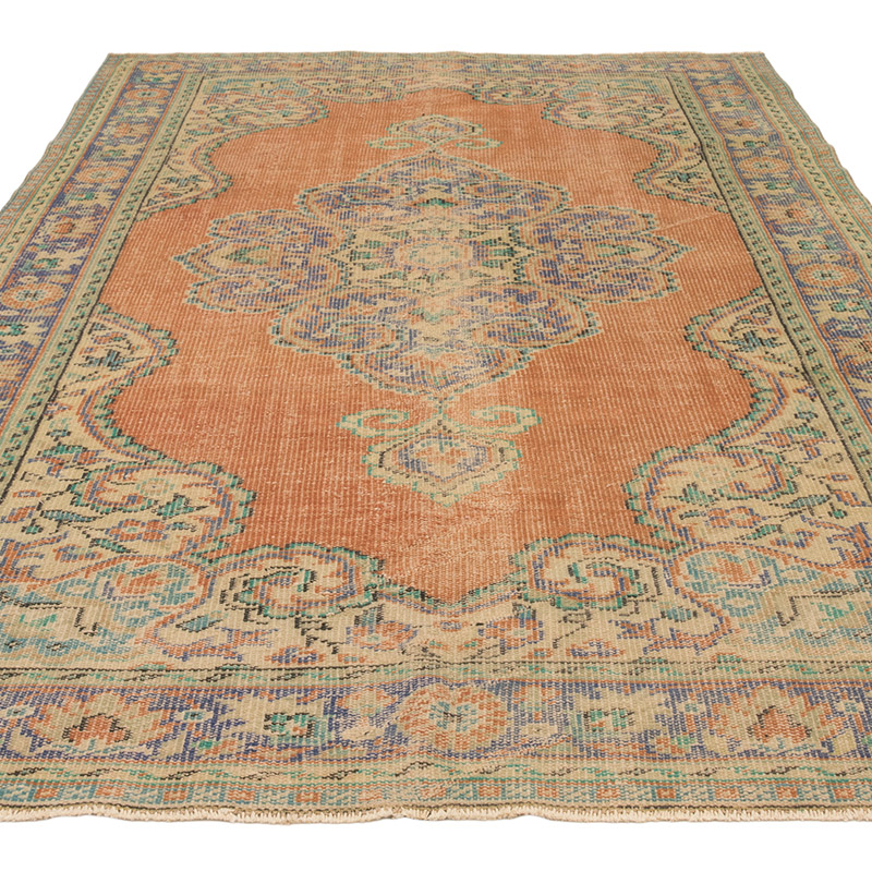 Vintage Turkish Hand-Knotted Rug - 6' 1" x 9' 8" (73" x 116") - K0083620