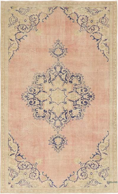 Vintage Turkish Hand-Knotted Rug - 5' 7" x 9' 2" (67" x 110")