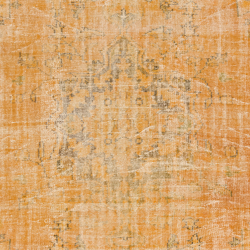 Over-dyed Vintage Hand-Knotted Turkish Rug - 6' 2" x 9' 3" (74" x 111") - K0083625