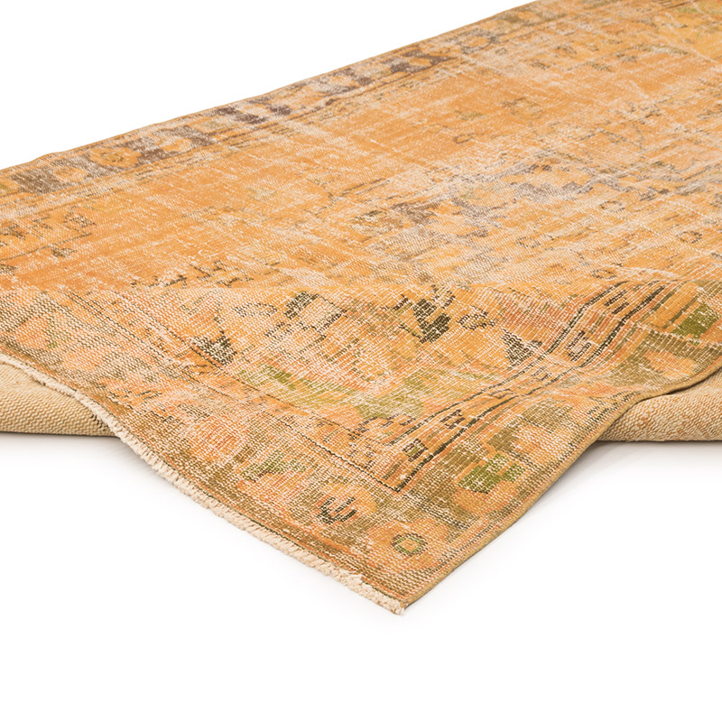 Over-dyed Vintage Hand-Knotted Turkish Rug - 6' 2" x 9' 3" (74" x 111") - K0083625