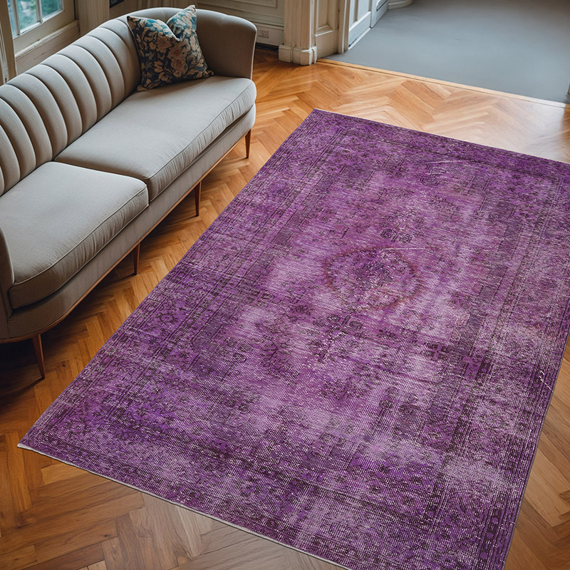 Alfombra Turca Vintage Sobre-teñida - 198 cm x 291 cm - K0083651