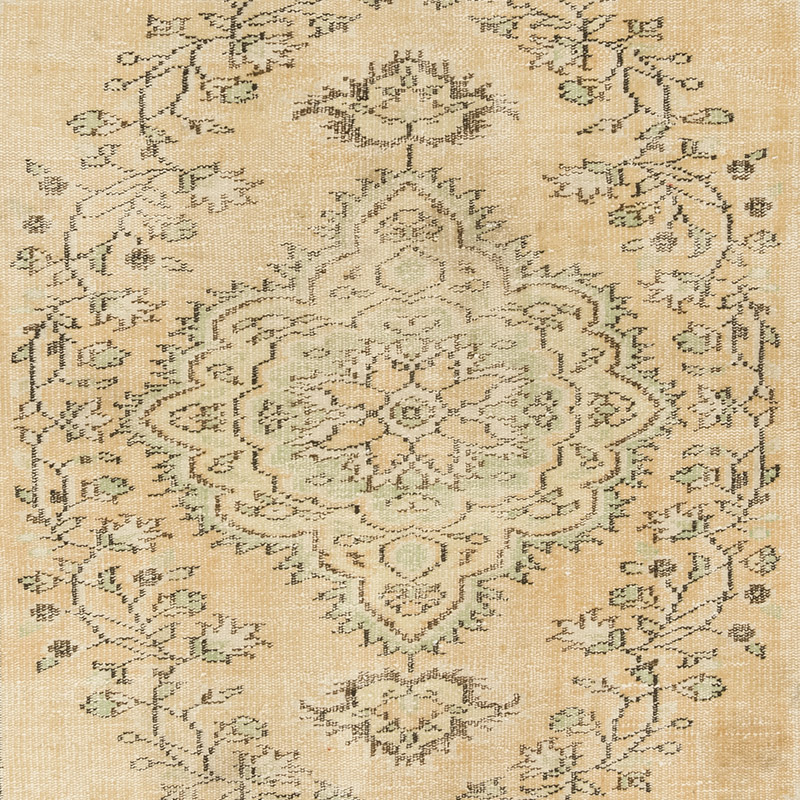 Over-dyed Vintage Hand-Knotted Turkish Rug - 5' 5" x 8' 10" (65" x 106") - K0083652