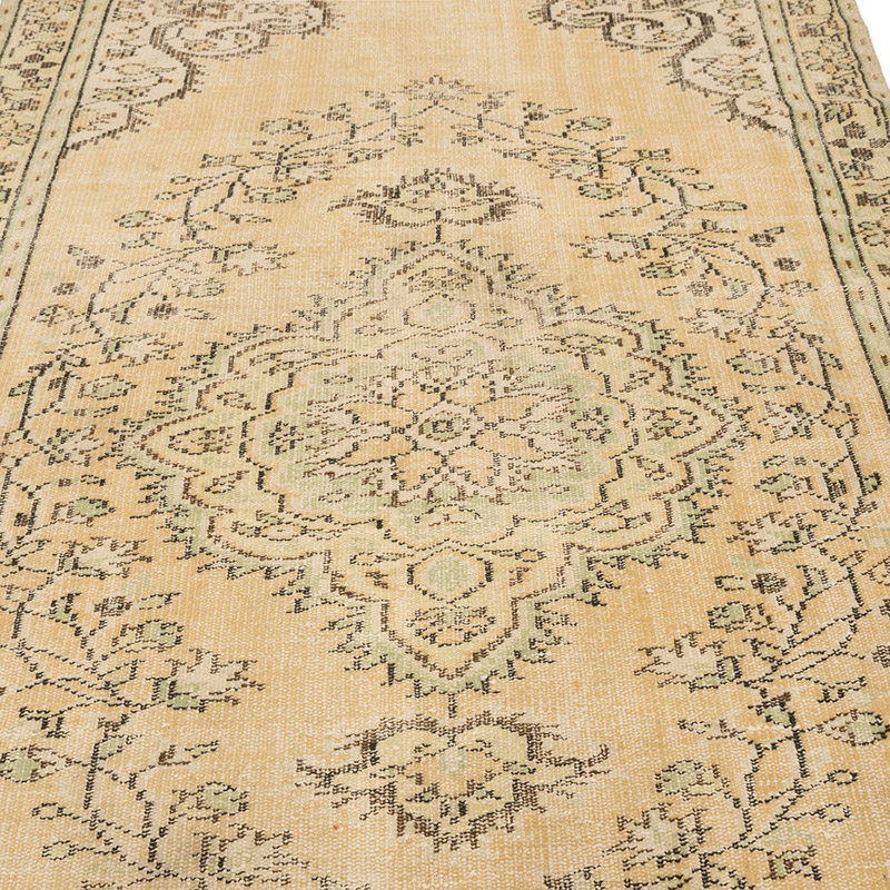 Over-dyed Vintage Hand-Knotted Turkish Rug - 5' 5" x 8' 10" (65" x 106") - K0083652