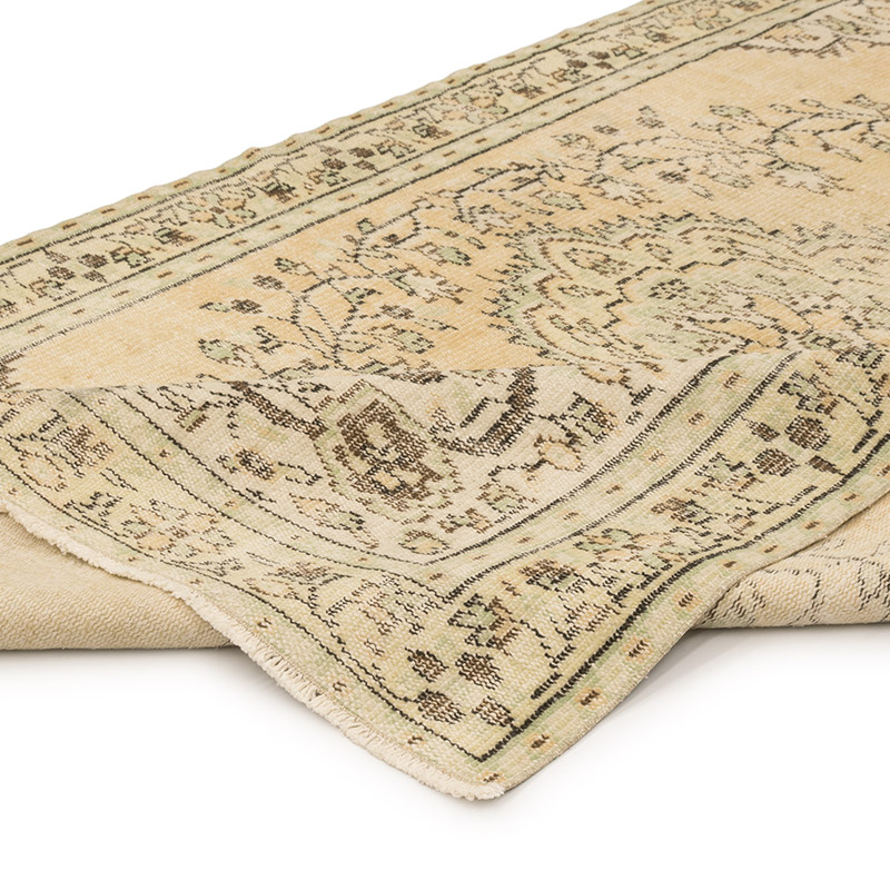 Over-dyed Vintage Hand-Knotted Turkish Rug - 5' 5" x 8' 10" (65" x 106") - K0083652