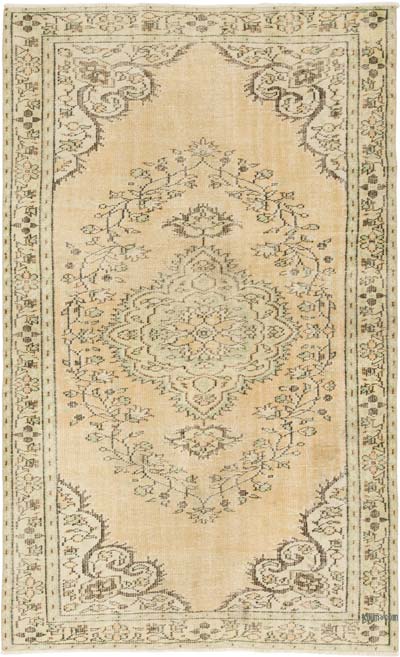 Alfombra Turca Vintage Sobre-teñida - 165 cm x 270 cm