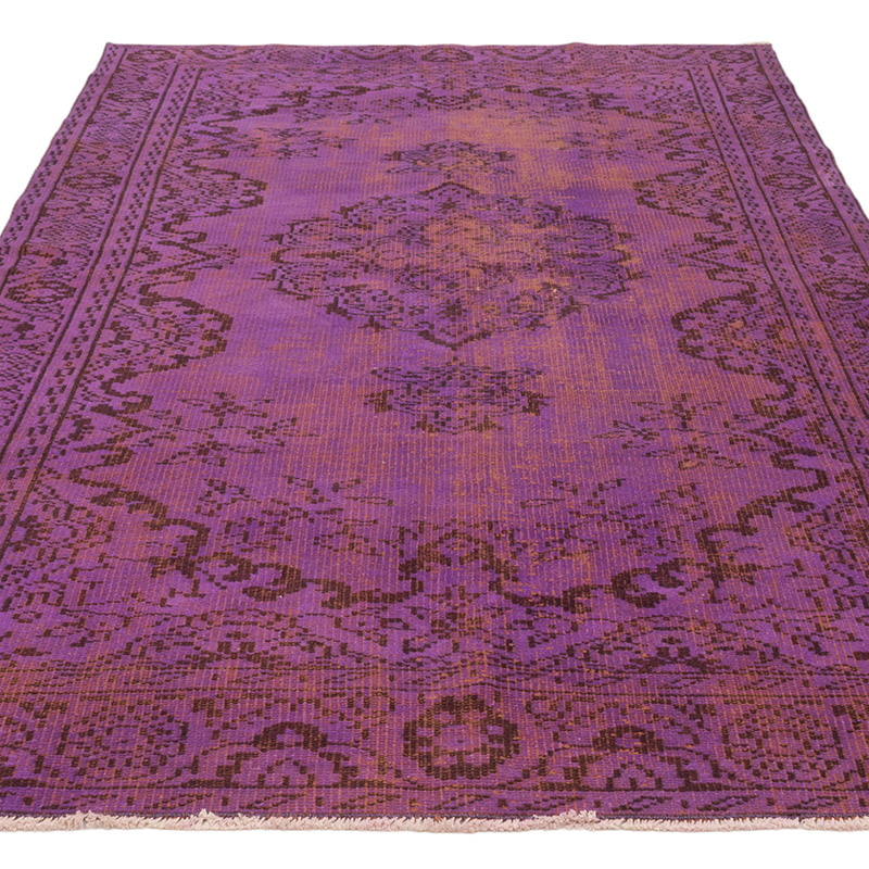 Alfombra Turca Vintage Sobre-teñida - 165 cm x 273 cm - K0083655