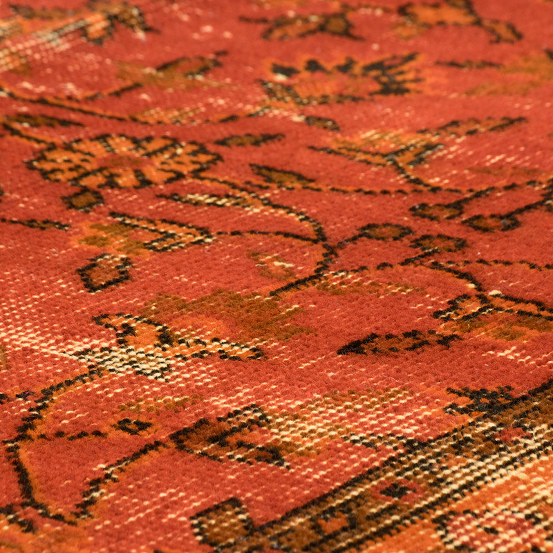 Over-dyed Vintage Hand-Knotted Turkish Rug - 3' 11" x 7' 2" (47" x 86") - K0083659