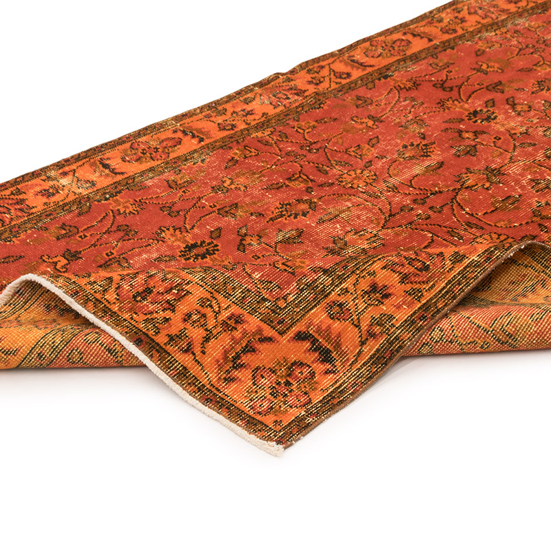 Over-dyed Vintage Hand-Knotted Turkish Rug - 3' 11" x 7' 2" (47" x 86") - K0083659