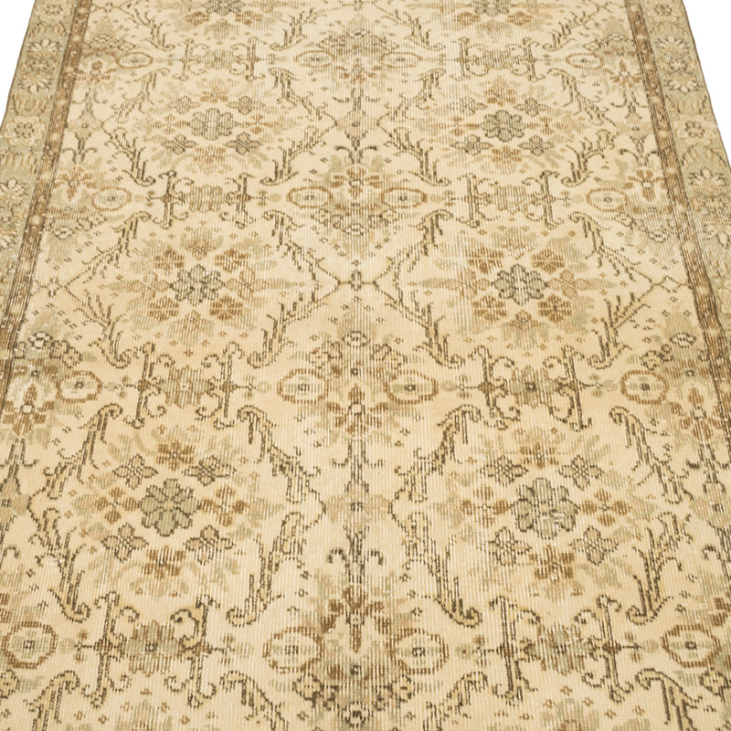 Vintage Turkish Hand-Knotted Rug - 4' 2" x 7' 9" (50" x 93") - K0083661
