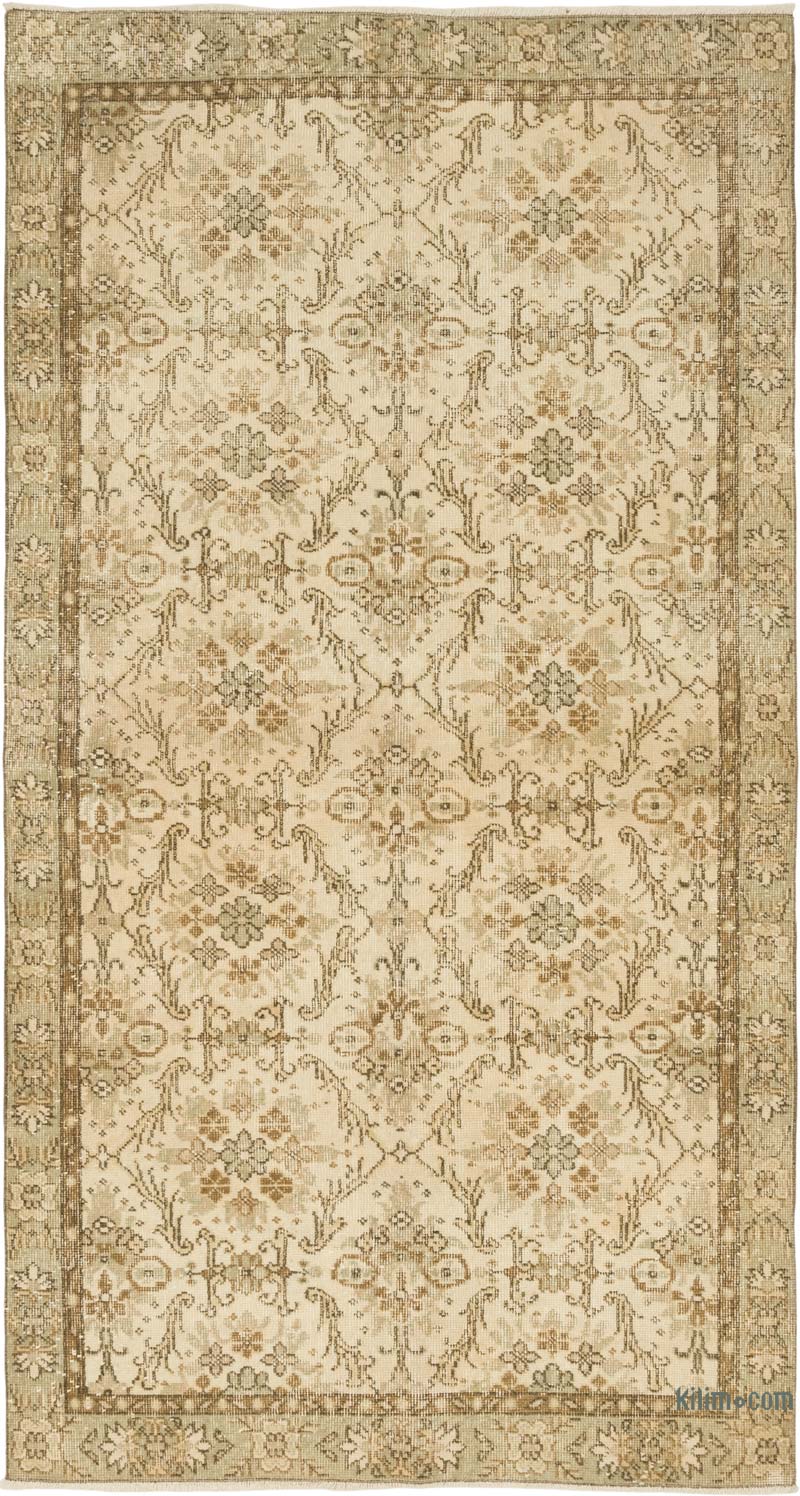 Vintage Turkish Hand-Knotted Rug - 4' 2" x 7' 9" (50" x 93") - K0083661