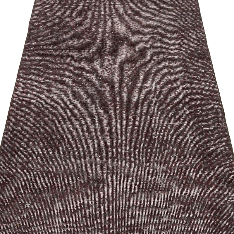 Alfombra de Pasillo Turca Vintage Sobreteñida - 88 cm x 304 cm - K0083662