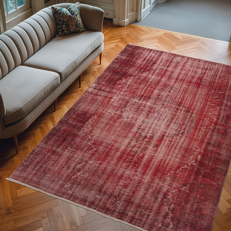 Alfombra Turca Vintage Sobre-teñida - 203 cm x 287 cm - K0083663