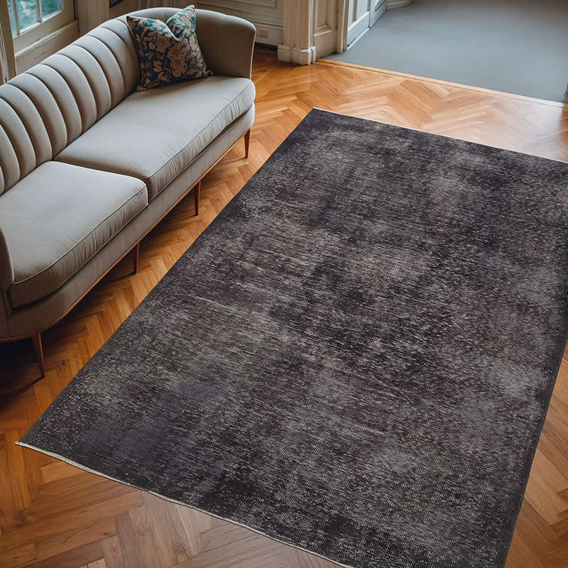 Alfombra Turca Vintage Sobre-teñida - 188 cm x 276 cm - K0083665