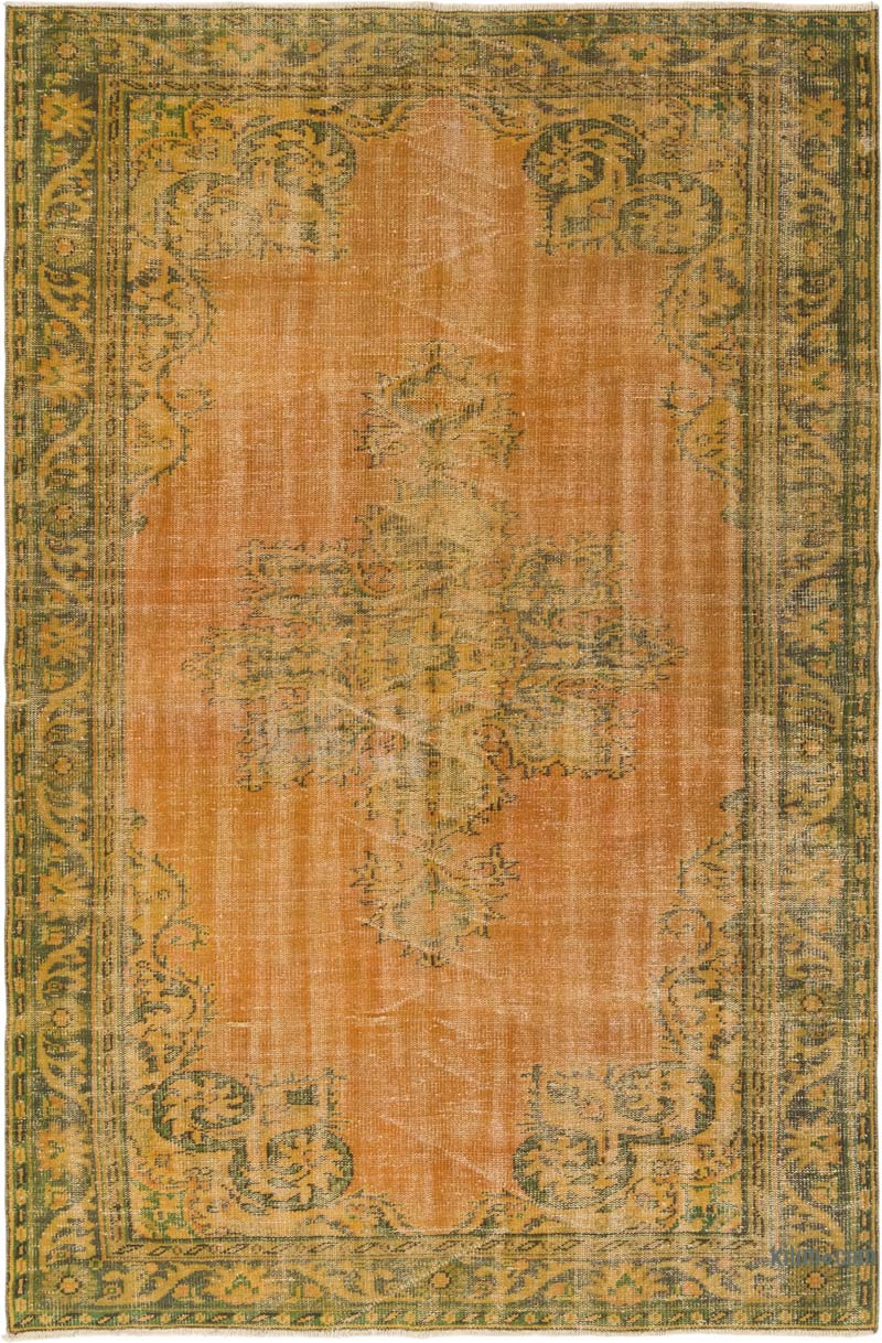 Alfombra Turca Vintage Sobre-teñida - 182 cm x 275 cm - K0083666